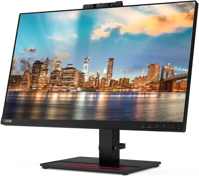 Alt view image 2 of 7 - Lenovo ThinkVision T24v 24-inch, 2-Pack Bundle with T24i, HDMI, DisplayPort, Webcam, Speaker, Microphone, Dual Monitor Stand, ThinkPad USB-C Dock, MK540 Wireless Keyboard & Mouse, Mouse & Wrist Pad