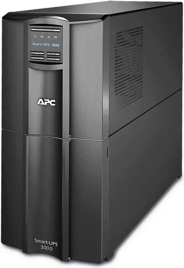 Main image of APC Smart-UPS, SMT3000C Tower Back-UPS, 2880 VA Backup Battery Power Supply, 8 x NEMA 5-15R, 2 x NEMA 5-20R outlets, SmartConnect Port, SmartSlot, AVR, LCD Bundled With 16GB USB Storage