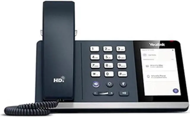 Alt view image 2 of 4 - Yealink MP50 MS Teams IP Corded Phone Bundle with Yealink BH71 Pro Mono Wireless Bluetooth Headset with Noise Canceling mic for Office, Cam 313 2MP Webcam