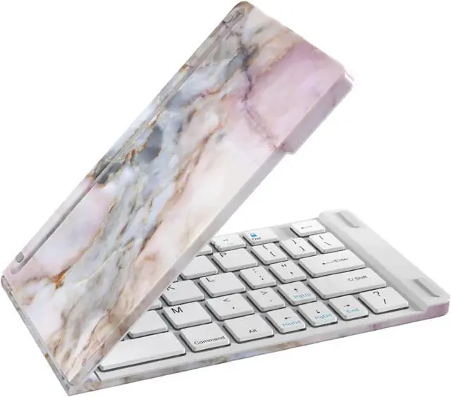 Alt view image 5 of 6 - Lenovo ThinkVision M15 15.6 FHD 1080p Portable Travel Monitor Bundle with USB Type-C, Pink Marble Bluetooth Folding Wireless Keyboard, and White Pebble M350 Bluetooth Wireless Mouse