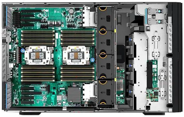 Alt view image 4 of 6 - Lenovo ThinkSystem ST650 Tower Server Bundle with 2 x Intel Xeon Silver 4309Y, 64GB DDR4, 1TB SSD, 12TB HDD, RAID, Matrox G200 Graphics, Windows Server 2016