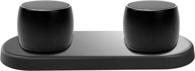 Alt view image 3 of 7 - Logitech MK670 Comfort Wave Wireless Keyboard & Mouse Combo Travel Home Office Modern Bundle with Set of 2 Pro Portable Wireless Bluetooth Speakers, Charging Tray, Gel Wrist Pad & Gel Mouse Pad