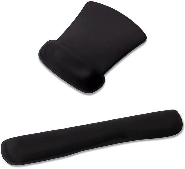 Alt view image 2 of 7 - Logitech MK670 Comfort Wave Wireless Keyboard & Mouse Combo Home Office Active Lifestyle Must-Have Modern Bundle with Mini Portable Wireless Bluetooth Speaker, Gel Wrist Pad & Gel Mouse Pad