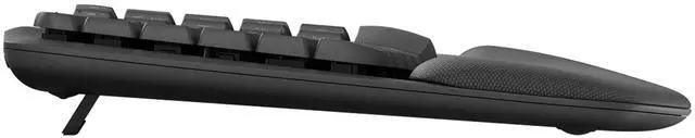 Alt view image 6 of 7 - Logitech MK670 Comfort Wave Wireless Keyboard & Mouse Combo Home Office Active Lifestyle Must-Have Modern Bundle with Mini Portable Wireless Bluetooth Speaker, Gel Wrist Pad & Gel Mouse Pad