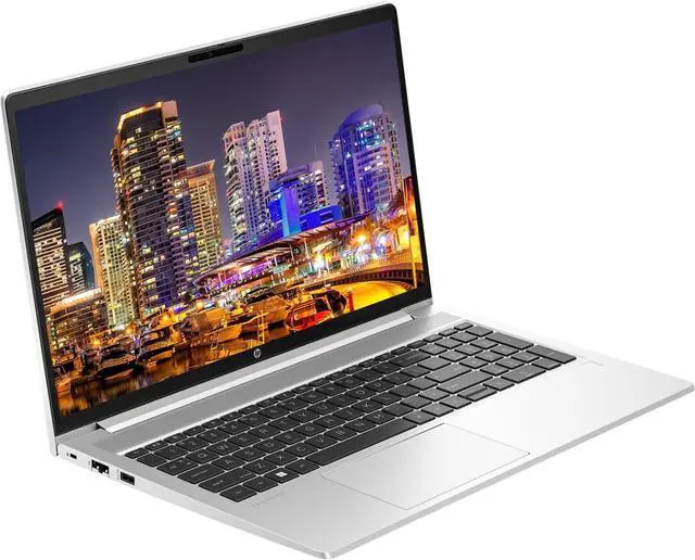 Alt view image 2 of 7 - HP ProBook 455 G10 15.6" Ryzen 5, 8GB RAM, 256GB SSD, Bundle with 2 x EliteDisplay E27 27" Monitors, Dual Stand, USB-C Dock, MK670 Wireless Keyboard and Mouse, Gel Pad, Webcam, Headphones, Bag