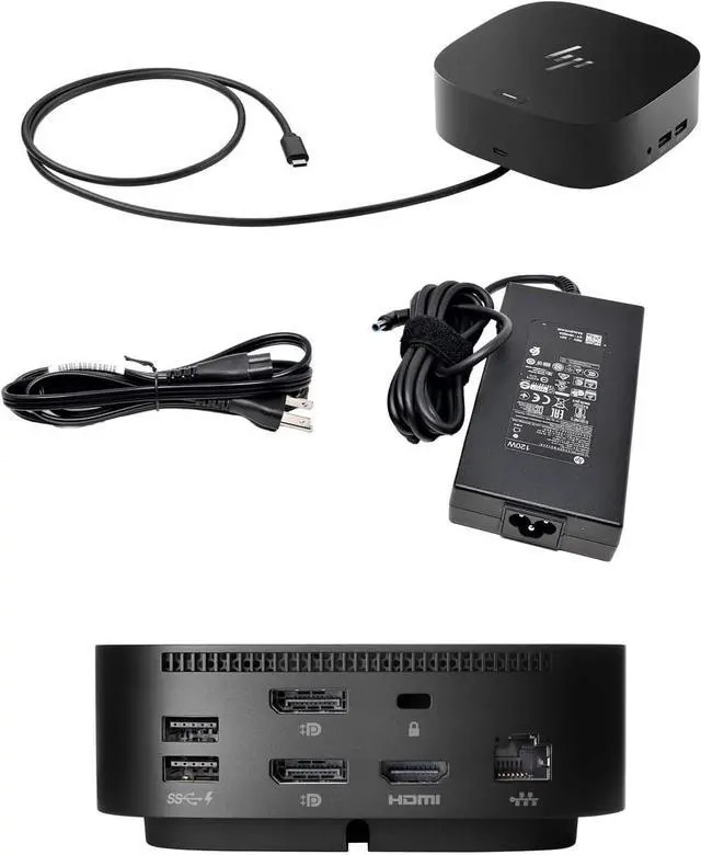 Alt view image 5 of 7 - HP ProBook 445 G10 14" Ryzen 5, 8GB RAM, 256GB SSD, Bundle with 2 x EliteDisplay E27 27" Monitors, Dual Stand, USB-C Dock, MK670 Wireless Keyboard and Mouse, Gel Pad, Webcam, Headphones, Bag
