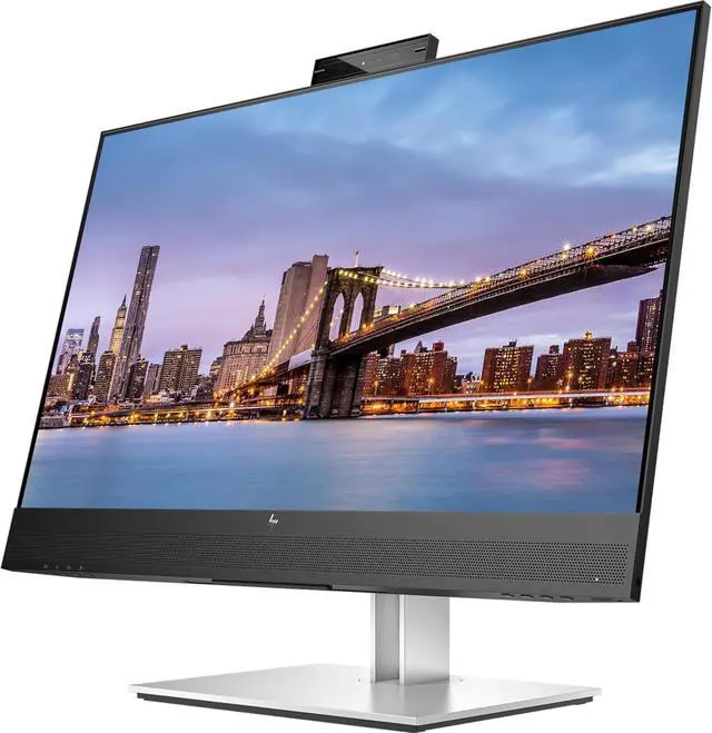 Alt view image 2 of 7 - HP EliteDisplay E27m G4 27 inch 2K Quad HD LED-Backlit LCD IPS Conferencing Monitor, 2-Pack Bundle with HP E27q G5, USB-C, Ethernet, HDMI, USB Hub, DisplayPort, Camera, Stand, MK670 Wireless Keyboard
