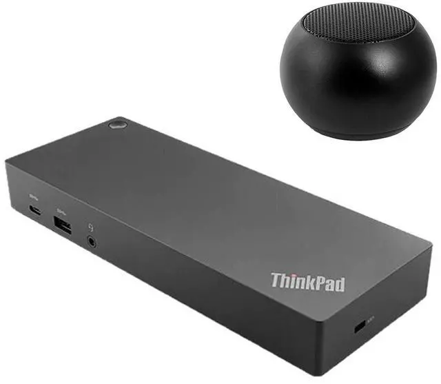 Main image of Lenovo ThinkPad Universal Thunderbolt 4 Dock 100W 4K Support, HDMI, USB-C, DisplayPort, Bundled with Bluetooth Mini U Speaker with Built-in Mic, 4 Hour Playback