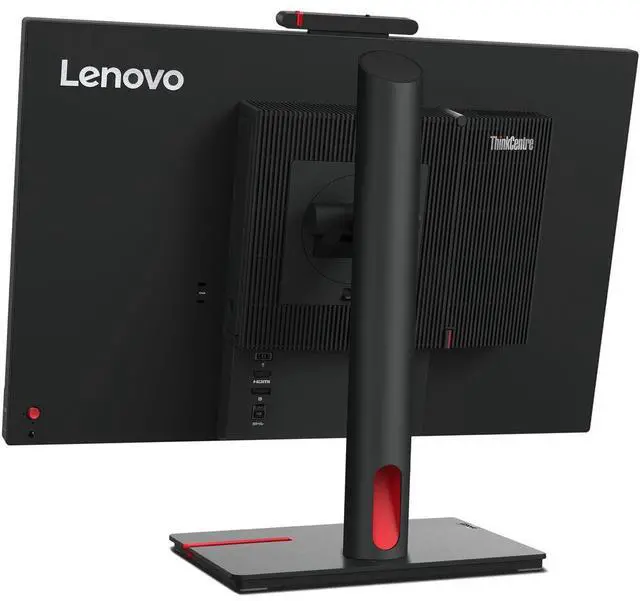Alt view image 5 of 6 - Lenovo ThinkVision Tiny-in-One 24" Gen 5 1080P 4K WLED IPS LCD Monitor (2-Pack), 60Hz, 4ms, Anti-Glare, HDMI-DisplayPort, Bundle with Speaker, Mic, Webcam, Desk Mount Monitor Stand