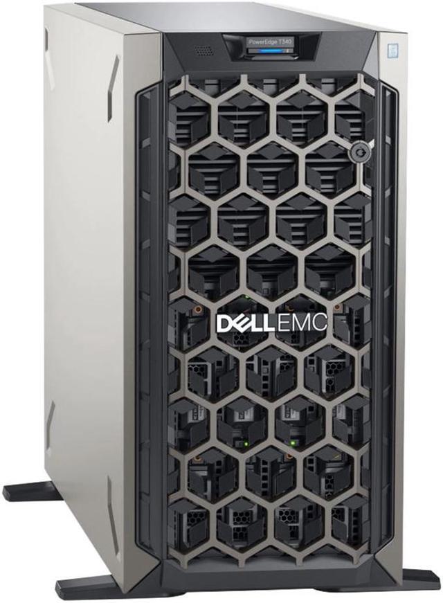 Alt view image 2 of 3 - Dell PowerEdge T340 Tower Server, Intel Xeon E-2124 Quad-Core 3.3GHz 8MB, 32GB DDR4 RAM, 24TB Storage, RAID, Single PSU, 3 Year Warranty