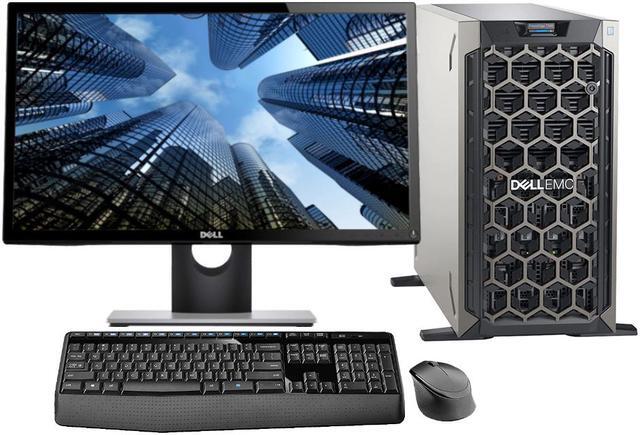 Main image of Dell PowerEdge T340 Dental Imaging Tower Server Including, Windows 2016 STD OS, 24" Monitor, Keyboard, Mouse, Intel Xeon E-2124 4-Core 3.3GHz 8MB, 32GB DDR4 RAM, 16TB HDD, RAID, 3 Years Warranty