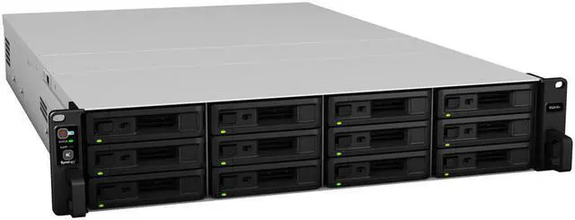 Alt view image 5 of 7 - Synology RackStation RS2418+ NAS Server Bundle with Rail Kit, Intel Atom C3538 Quad-Core, 32GB DDR4, 12TB SSD, Synology DSM Software