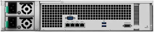 Alt view image 6 of 7 - Synology RackStation RS2418+ NAS Server Bundle with Rail Kit, Intel Atom C3538 Quad-Core, 8GB DDR4, 24TB SATA HDD, Synology DSM Software