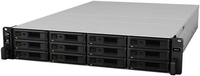 Alt view image 2 of 7 - Synology RackStation RS2418+ NAS Server Bundle with Rail Kit, Intel Atom C3538 Quad-Core, 32GB DDR4, 12TB SSD, Synology DSM Software