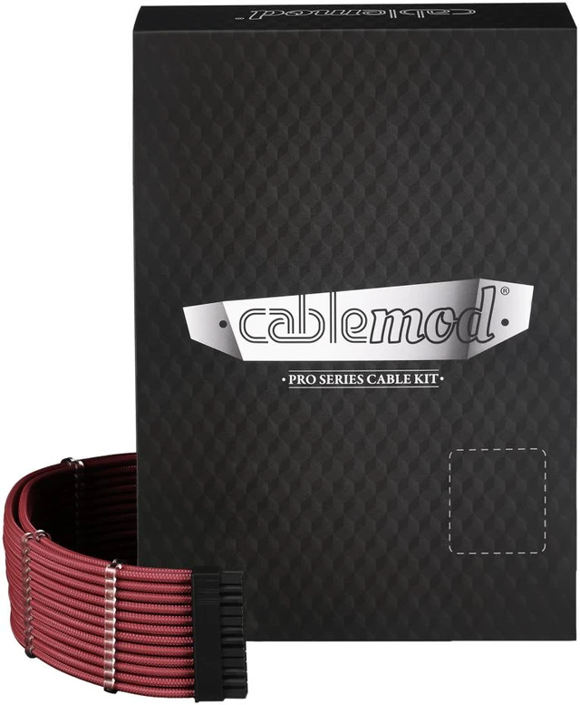 Main image of CableMod PRO ModMesh C-Series AXi, HXi & RM Cable Kit - BLOOD RED