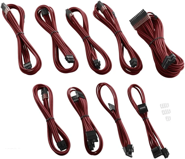 Alt view image 2 of 4 - CableMod PRO ModMesh C-Series AXi, HXi & RM Cable Kit - BLOOD RED
