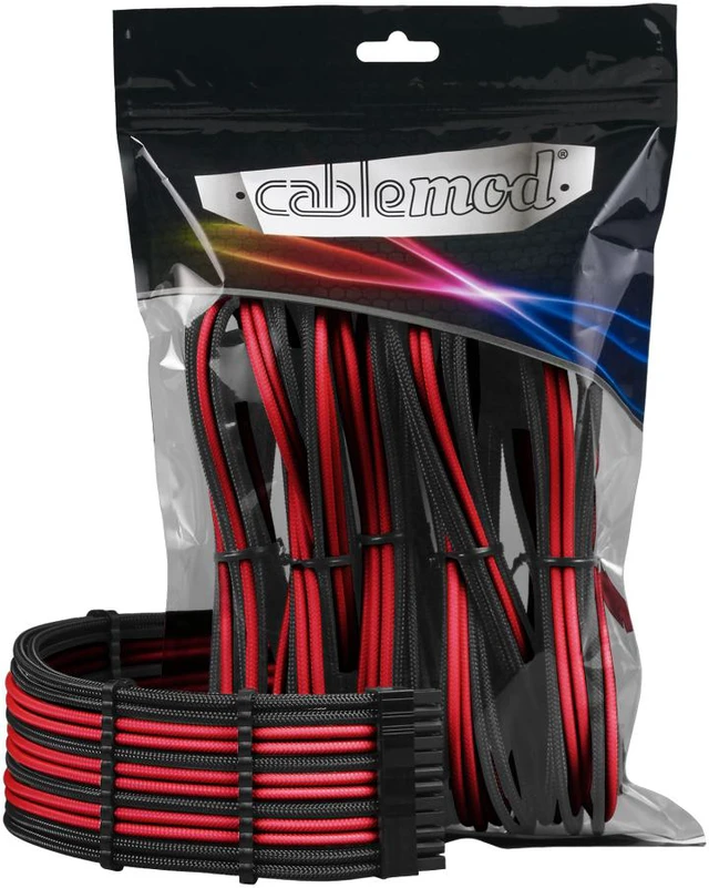 Main image of CableMod PRO ModMesh Cable Extension Kit - BLACK / RED
