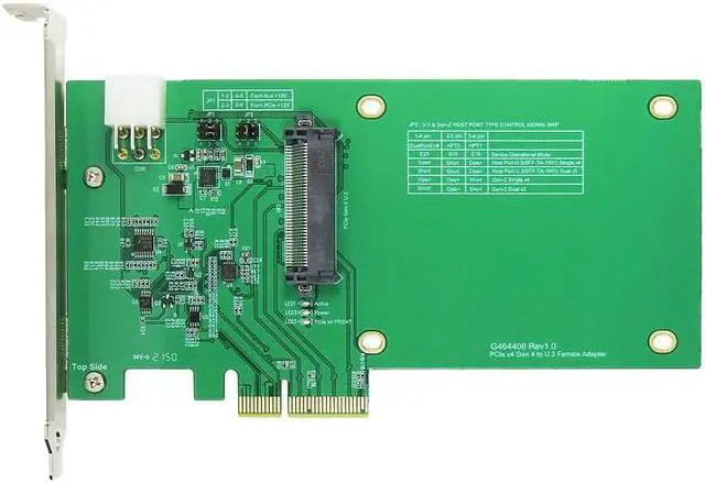 Main image of PCIe x4 Gen4 to U.3(SFF-8639) support 2.5" SSD PWRDIS Enable
