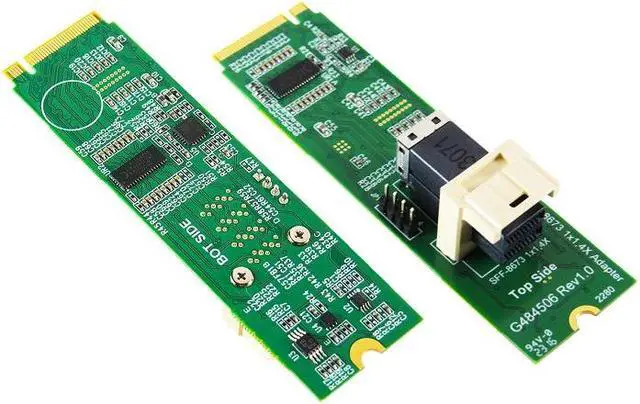 Main image of M.2 M-key PCIe Gen4 with ReDriver for MiniSAS-HD(SFF-8673) 4X
