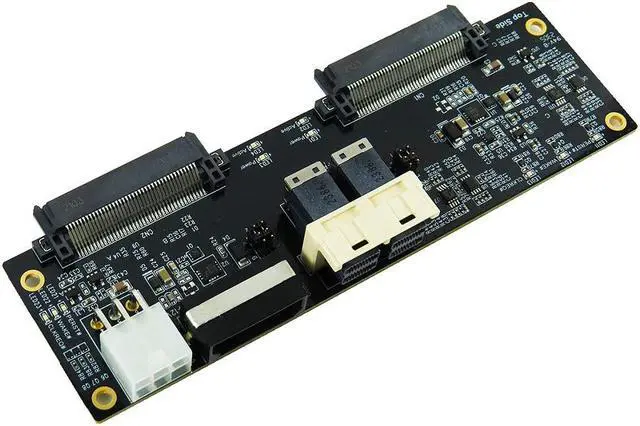 Main image of SFF-8673 1x2, 4X PCIe 4.0 to U.2 dual port with Hot Swap Power