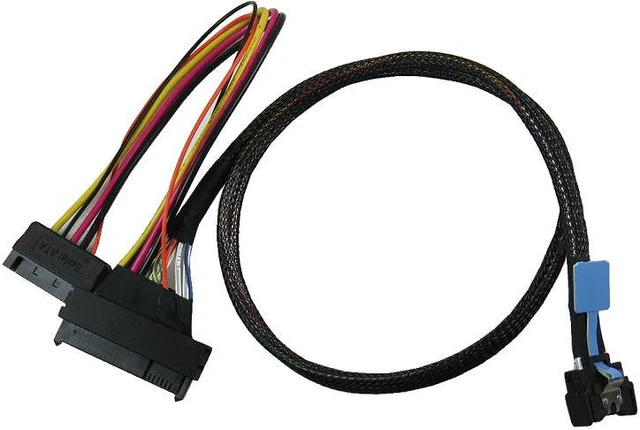 Main image of MCIO 38P to U.2(SFF-8639)/PCIe 4.0 Cable, 50cm