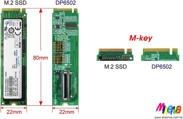 Alt view image 4 of 6 - PCIex4 Gen 4 with ReDriver for EDSFF 1C AIC & Gen-Z 1C Male to Male built-in power cord cable, 50cm