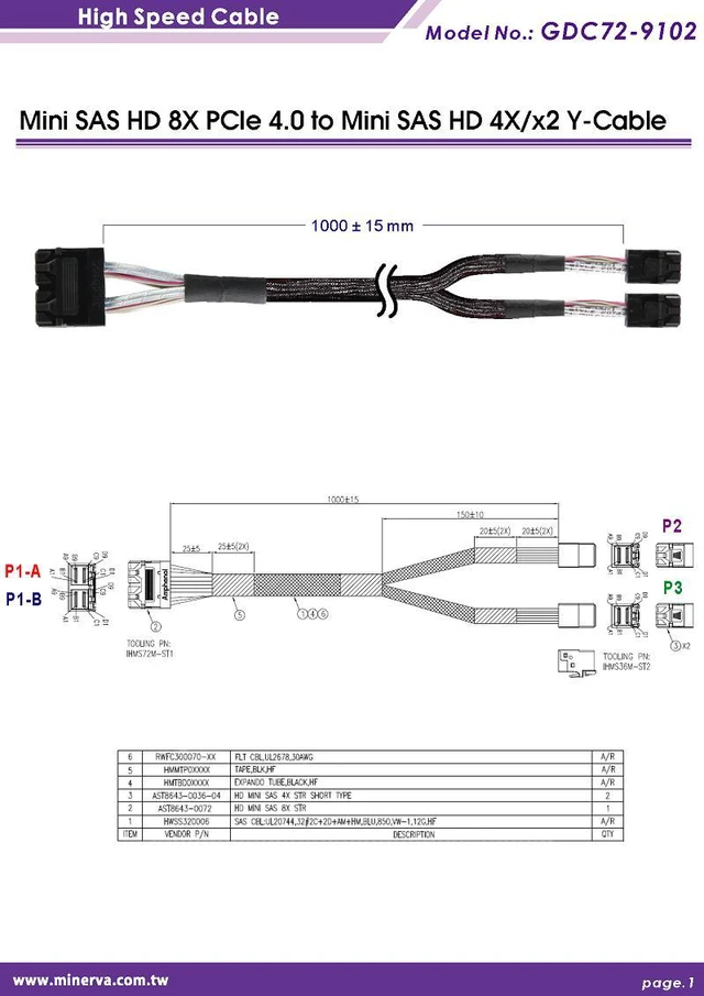 Alt view image 5 of 6 - PCIe x8 Gen4 with ReDriver to Internal Mini SAS HD 1x2, 4X AIC & Mini SAS HD 8X to Mini SAS HD 4X, x2 Cable, 50cm