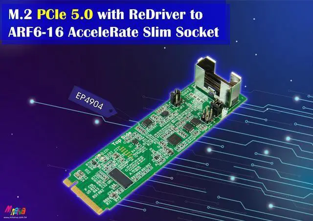 Main image of M.2 PCIe 5.0 with ReDriver to ARF6-16