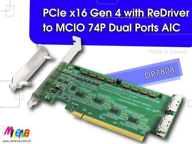Main image of PCIe x16 Gen4 with ReDriver to SFF-TA-1016 74P dual port AIC