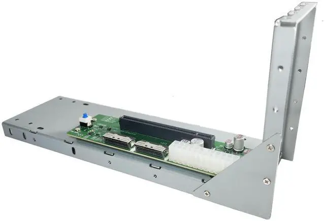 Alt view image 2 of 4 - PCIe x16 Gen5 with Redriver to MCIO 74P Daul port
