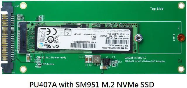 Alt view image 4 of 4 - U.2 (SFF-8639) to M.2 NVMe SSD adapter Support 2230 / 2242 /2260 /2280 /22110