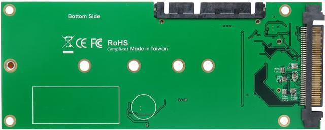 Alt view image 5 of 7 - U.2 (SFF-8639) to M.2 NVMe SSD & SATA 7+15pin to M.2 (SATA I/F) SSD Adapter Support 2230 / 2242 /2260 /2280 /22110