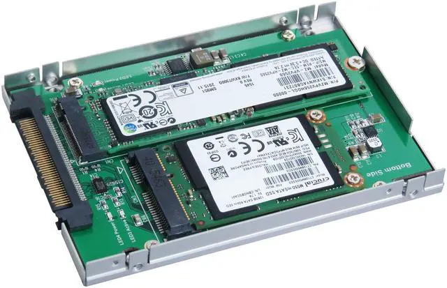 Alt view image 5 of 6 - Innocard SATA Express to M.2 (SATA Interface) & mSATA SSD Converter or U.2 (SFF-8639) to M.2 NVMe SSD Converter with SATA Express Cable & U.2 Cable KIT