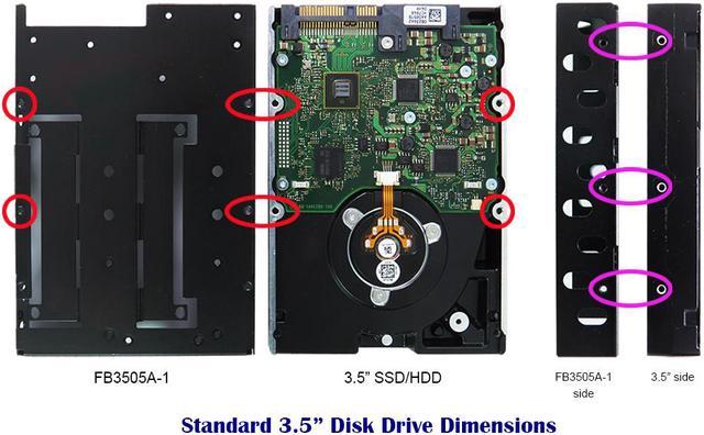 Innocard 2.5 SSD & M.2 SSD mount to 3.5 drive tray / 3.5 U.2 (SFF-8639)  to U.2 & M.2 NVMe SSD Adapter with U.2 to Mini SAS HD (SFF-8643) Cable 