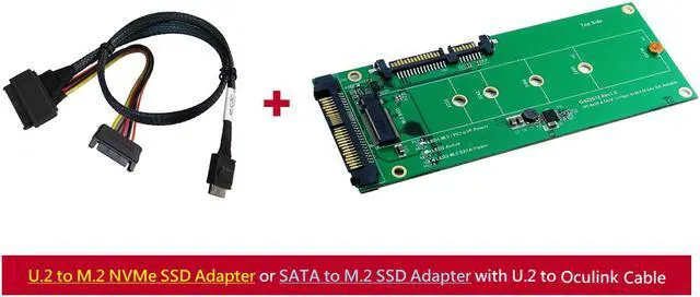 Main image of Innocard U.2 (SFF-8639) & SATA to M.2 SSD Adapter with U.2 (SFF-8639) to Oculink (SFF-8611) Cable KIT