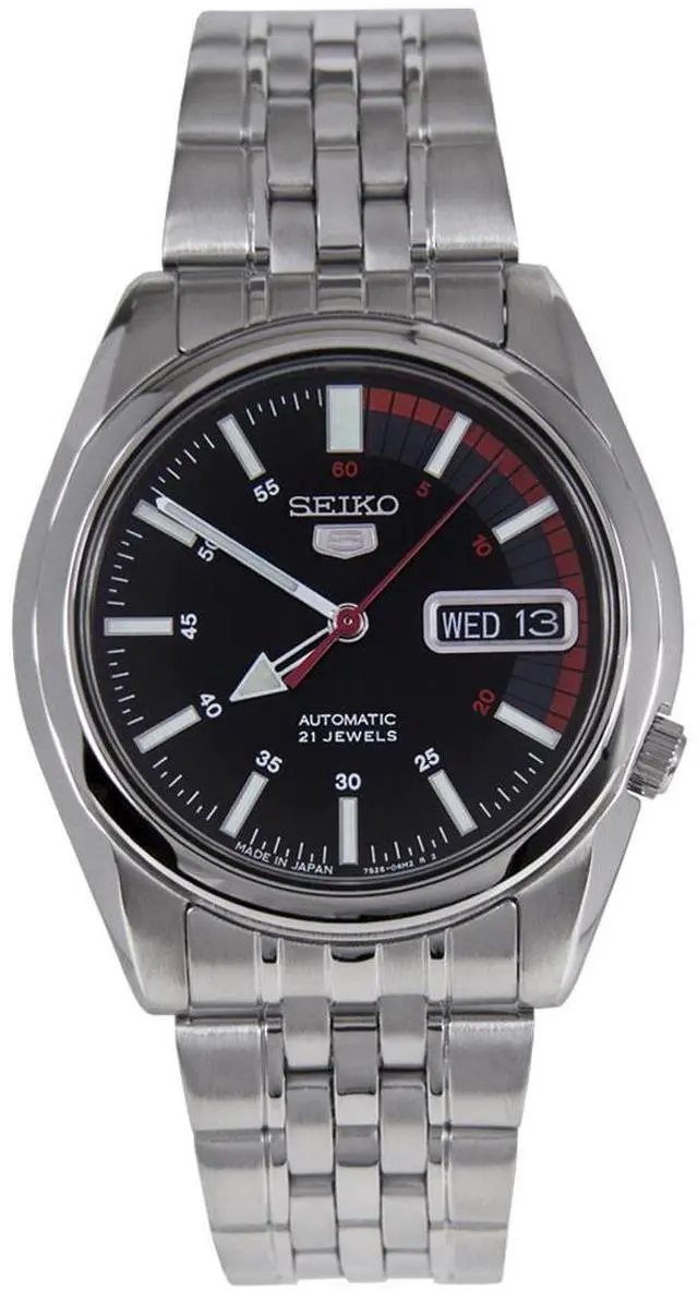 Alt view image 2 of 11 - Seiko	5 Black Watch SNK375J1