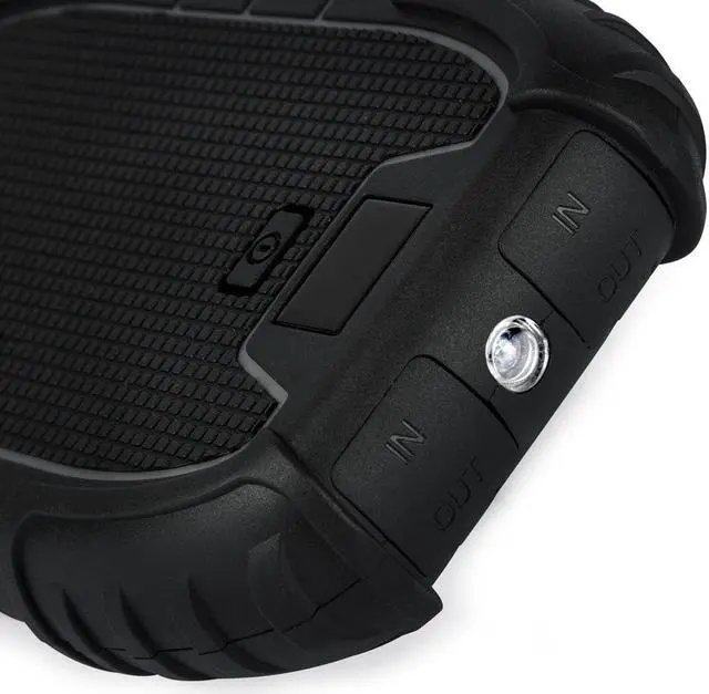 Alt view image 6 of 8 - Veho Pebble Endurance power bank | Powerful 15,000mAh battery pack | Rugged | Water resistant | Weatherproof | Outdoors | USB-C | Charge 3 devices at the same time |  LED Torch | Portable | VPP-008-E