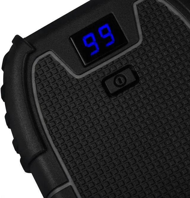 Alt view image 7 of 8 - Veho Pebble Endurance power bank | Powerful 15,000mAh battery pack | Rugged | Water resistant | Weatherproof | Outdoors | USB-C | Charge 3 devices at the same time |  LED Torch | Portable | VPP-008-E