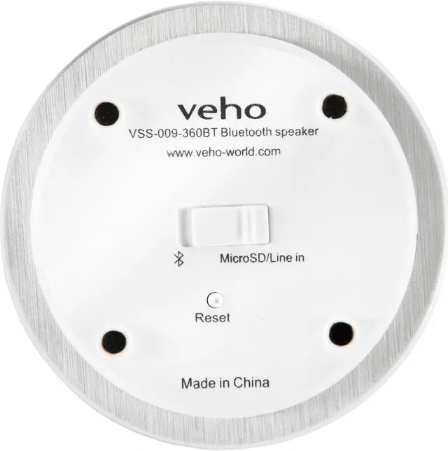 Alt view image 3 of 20 - Veho M-4 Bluetooth Portable Rechargeable Speaker (White)