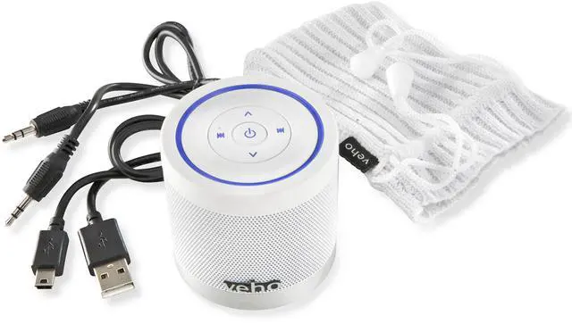 Alt view image 5 of 20 - Veho M-4 Bluetooth Portable Rechargeable Speaker (White)