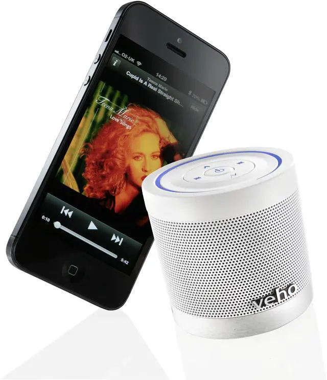 Alt view image 6 of 20 - Veho M-4 Bluetooth Portable Rechargeable Speaker (White)