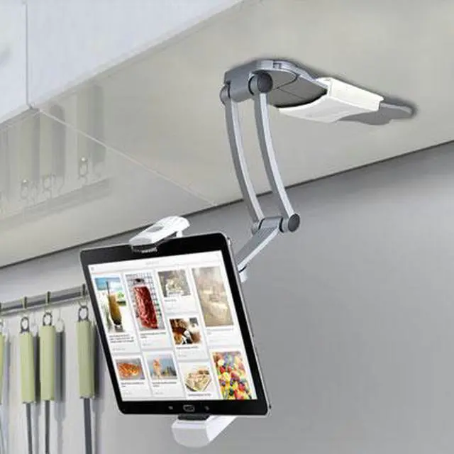 Alt view image 11 of 20 - CTA Digital 2-in-1 Kitchen Mount Stand for 7-13 Inch Tablets / iPad Air/ iPad Pro 12.9 / Surface Pro (PAD-KMS)