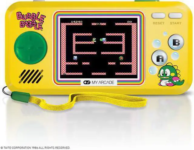 Alt view image 10 of 15 - My Arcade Bubble Bobble Pocket Player - Portable Handheld Gaming System - 3 Retro Games Included - Bubble Bobble (Part 1 & 2) and Rainbow Islands: The Story - Licensed Collectible