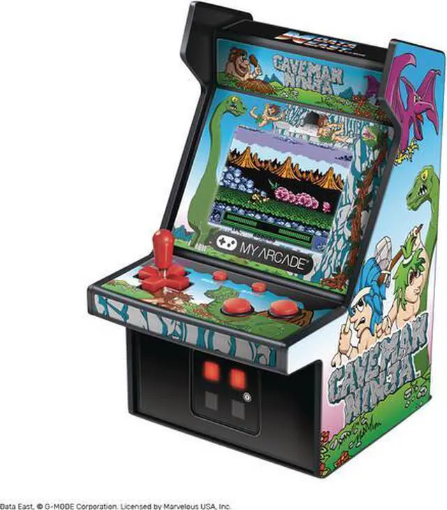 Alt view image 16 of 17 - MY ARCADE Data East Caveman Ninja Collectible 6" Retro Micro Arcade Machine Portable Handheld Video Game