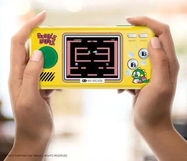 Alt view image 14 of 15 - My Arcade Bubble Bobble Pocket Player - Portable Handheld Gaming System - 3 Retro Games Included - Bubble Bobble (Part 1 & 2) and Rainbow Islands: The Story - Licensed Collectible