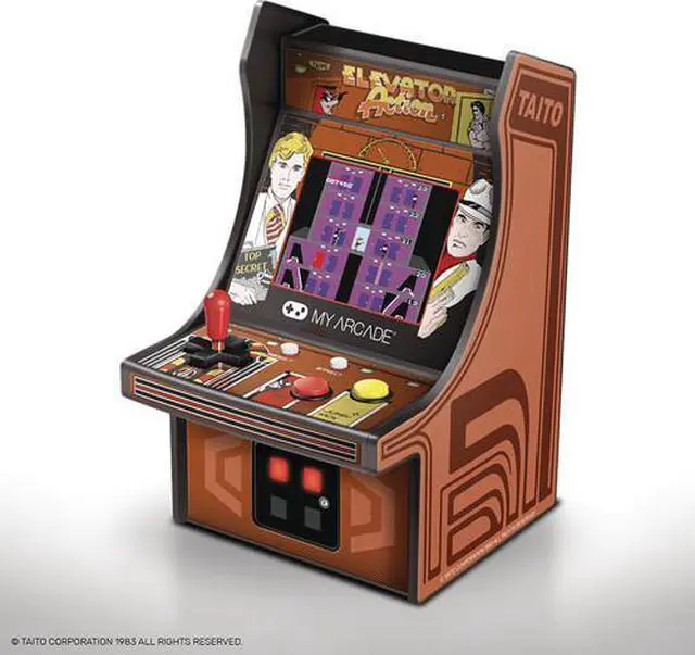 Alt view image 12 of 13 - My Arcade Taito Elevator Action Micro Player 6" Portable Handheld Video Game