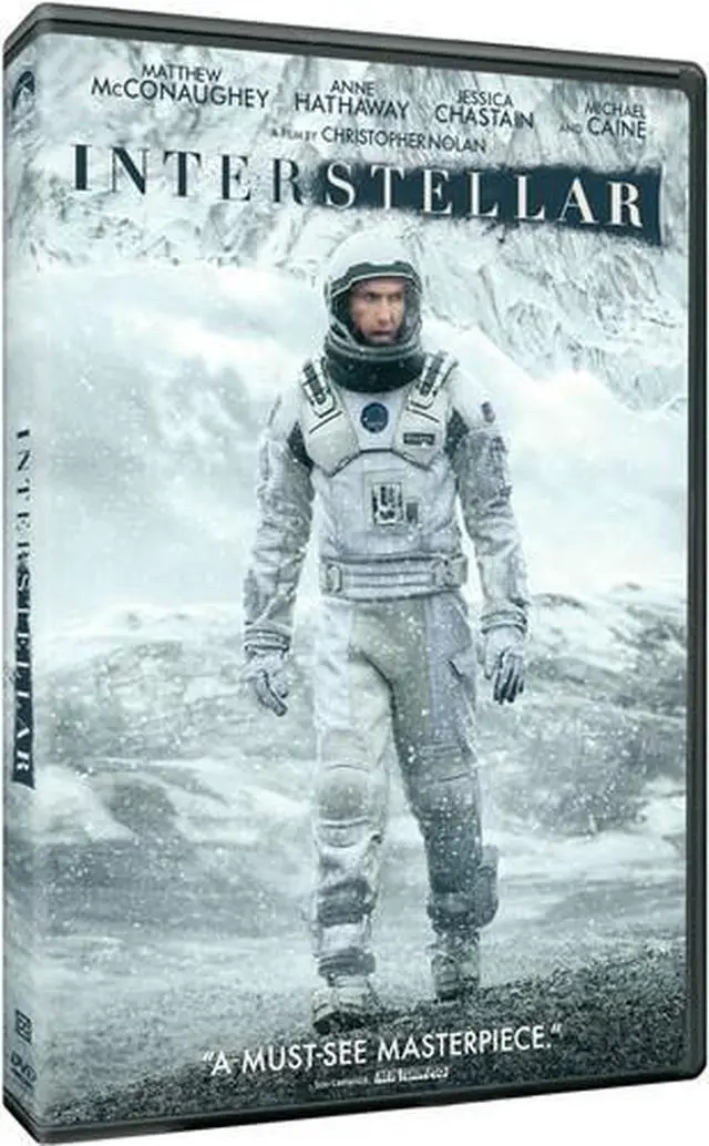 Alt view image 4 of 4 - Interstellar (DVD/SGL DISC/ENG-FRE-SPA DD5.1) Matthew McConaughey, Anne Hathaway, Jessica Chastain, Casey Affleck, Topher Grace