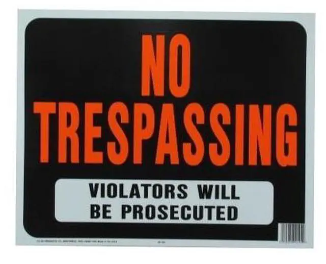 Alt view image 3 of 5 - Hy-Ko 15X19 NO TRESPASS SIGN SP-104 Pack of 5