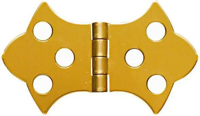 Alt view image 3 of 5 - Solid Brass 1-5/16" X 2-1/4" Decorative Hinges 2Pk NATIONAL Door Hinges N211-821