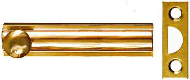Alt view image 2 of 7 - National Gallery Series 3 In. Polished Brass Door Surface Bolt N197970